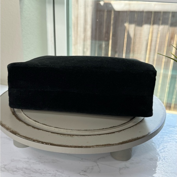 Kate Spade Black Velvet Mini Top Handle Bag Structured‎ Box Purse Y2K Vintage 90 - Picture 6 of 10